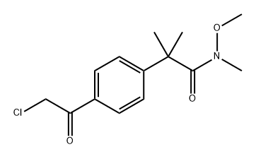 4-(2-Chloroacetyl)-N-methoxy-N,α,α-trimethyl-benzeneacetamide Structure