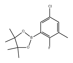2-(5-chloro-2-fluoro-3-methylphenyl)-4,4,5,5-tetramethyl-1,3,2-dioxaborolane Structure