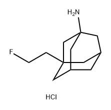 Tricyclo[3.3.1.13,7]decan-1-amine, 3-(2-fluoroethyl)-, hydrochloride (1:1) Structure