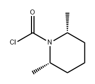 (2R,6S)-2,6-dimethylpiperidine-1-carbonyl 
chloride Structure