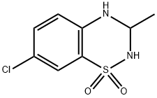 2H-1,2,4-Benzothiadiazine, 7-chloro-3,4-dihydro-3-methyl-, 1,1-dioxide, (+)- Structure