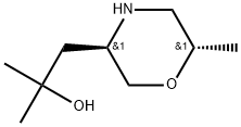 3-Morpholineethanol, α,α,6-trimethyl-, (3R,6S)-rel- Structure