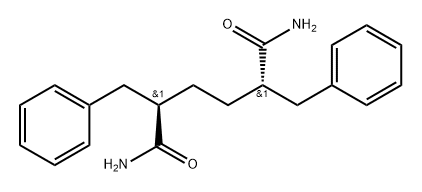 (2R,5S)-2,5-Dibenzylhexanediamide Structure