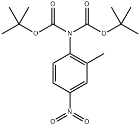 Imidodicarbonic acid, 2-(2-methyl-4-nitrophenyl)-, 1,3-bis(1,1-dimethylethyl) ester Structure