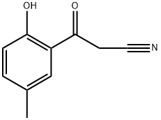 Benzenepropanenitrile, 2-hydroxy-5-methyl-β-oxo- Structure