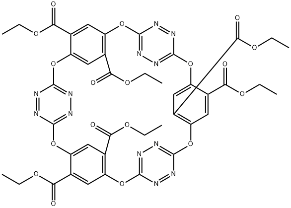 Hexester-O6-corona[3]arene[3]tetrazine, 95% Structure