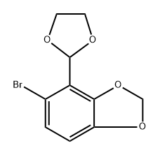 5-Bromo-4-(1,3-dioxolan-2-yl)benzo[d][1,3]dioxole Structure