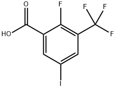 2-Fluoro-5-iodo-3-(trifluoromethyl)benzoic acid Structure