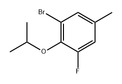 1-Bromo-3-fluoro-2-isopropoxy-5-methylbenzene Structure