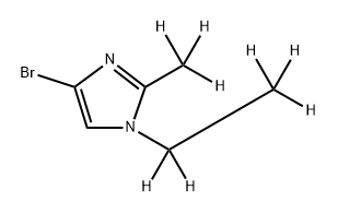 4-Bromo-(1-ethyl-2-methyl-d8)-imidazole Structure