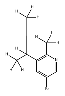 3-Bromo-[6-methyl-5-(iso-propyl)-d10]-pyridine Structure