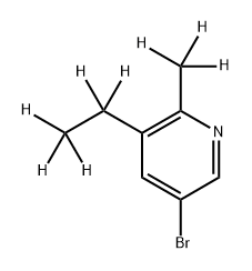 3-Bromo-(6-methyl-5-ethyl-d8)-pyridine Structure