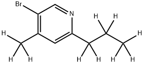 3-Bromo-[4-methyl-6-(n-propyl)-d10]-pyridine Structure