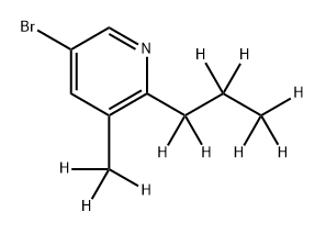 3-Bromo-[5-methyl-6-(n-propyl)-d10]-pyridine Structure