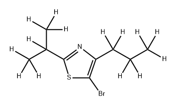 5-Bromo-[4-(n-propyl)-2-(iso-propyl)-d14]-thiazole Structure