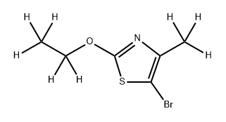 5-Bromo-(2-ethoxy-4-methyl-d8)-thiazole 구조식 이미지