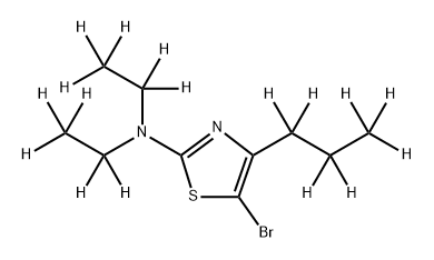 5-Bromo-[4-(n-propyl)-2-diethylamino-d17)-thiazole Structure