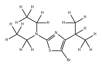 5-Bromo-[4-(iso-propyl)-2-diethylamino-d17)-thiazole Structure