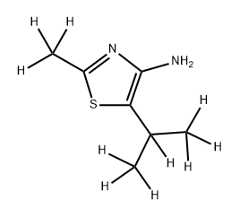 4-Amino-[2-methyl-5-(iso-propyl)-10]-thiazole 구조식 이미지