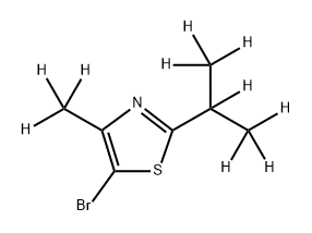 5-Bromo-[4-methyl-2-(i-propyl)-d10]-thiazole Structure