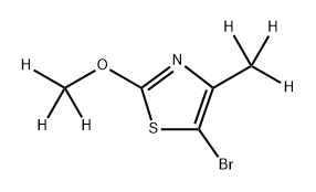 5-Bromo-(2-methoxy-4-methyl-d6)-thiazole 구조식 이미지