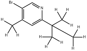 3-Bromo-[4-methyl-6-(tert-butyl)-d12]-pyridine Structure