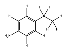 1-AMINO-4-(ETHYLBENZENE-D9) Structure