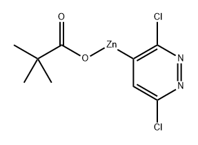(3,6-Dichloropyridazin-4-yl)zinc pivalate (0.75 mmol/g) 구조식 이미지