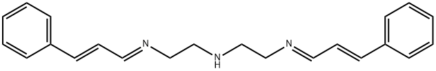 1,2-Ethanediamine, N1-[(2E)-3-phenyl-2-propen-1-ylidene]-N2-[2-[(E)-[(2E)-3-phenyl-2-propen-1-ylidene]amino]ethyl]-, [N1(E)]- Structure