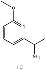 1-(6-methoxypyridin-2-yl)ethan-1-amine hydrochloride 구조식 이미지