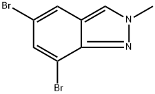 5,7-Dibromo-2-methyl-2H-indazole Structure