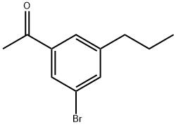 1-(3-Bromo-5-propylphenyl)ethanone Structure