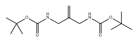 di-tert-butyl (2-methylenepropane-1,3-diyl)dicarbamate Structure