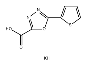 potassium
5-(thiophen-2-yl)-1,3,4-oxadiazole-2-carboxylate Structure