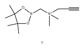 1,3,2-Dioxaborolane-2-methanaminium, N,N,4,4,5,5-hexamethyl-N-2-propyn-1-yl-, iodide (1:1) Structure