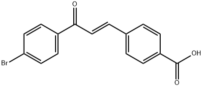 (E)-4-(3-(4-Bromophenyl)-3-oxoprop-1-en-1-yl)benzoic acid Structure