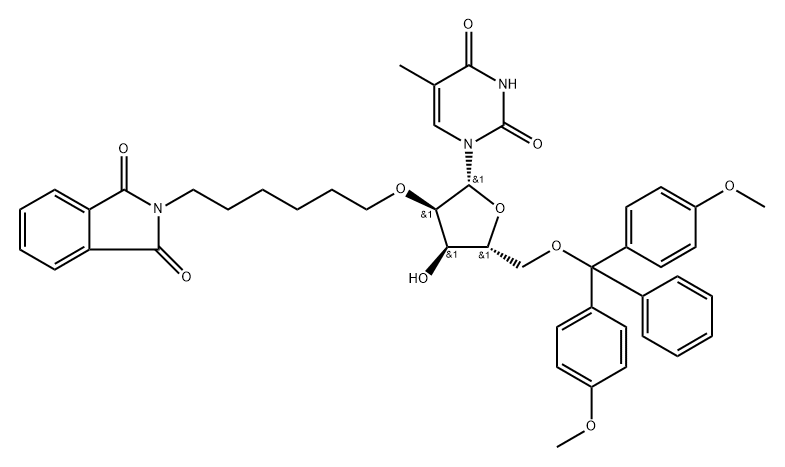 2-O-HEXYLPHTHALIMIDE-5-O-DMTr-5-MEU Structure