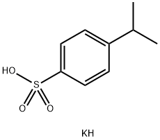 Benzenesulfonic acid, 4-(1-methylethyl)-, potassium salt (1:1) Structure