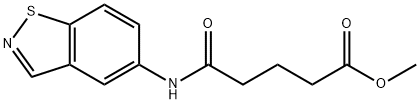 Methyl 5-(1,2-benzisothiazol-5-ylamino)-5-oxopentanoate Structure