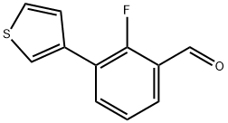 2-fluoro-3-(thiophen-3-yl)benzaldehyde Structure