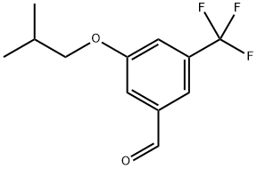 3-isobutoxy-5-(trifluoromethyl)benzaldehyde Structure