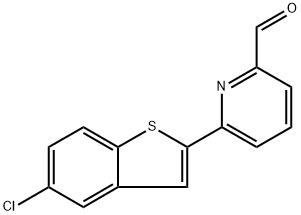 6-(5-Chlorobenzo[b]thien-2-yl)-2-pyridinecarboxaldehyde Structure