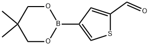 4-(5,5-Dimethyl-1,3,2-dioxaborinan-2-yl)-2-thiophenecarboxaldehyde Structure