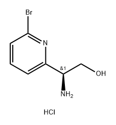 (S)-2-amino-2-(6-bromopyridin-2-yl)ethan-1-ol hydrochloride 구조식 이미지