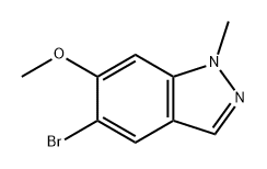 5-bromo-6-methoxy-1-methyl-1H-indazole Structure