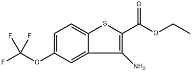 Ethyl 3-amino-5-(trifluoromethoxy)benzo[b]thiophene-2-carboxylate Structure