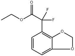 Benzo[1,3]dioxol-4-yl-difluoro-acetic acid ethyl ester Structure