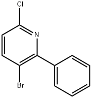 3-Bromo-6-chloro-2-phenylpyridine Structure