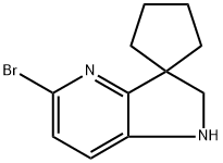 5'-Bromo-1',2'-dihydrospiro[cyclopentane-1,3'-pyrrolo[3,2-b]pyridine Structure