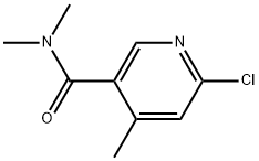 6-Chloro-N,N,4-trimethyl-3-pyridinecarboxamide 구조식 이미지